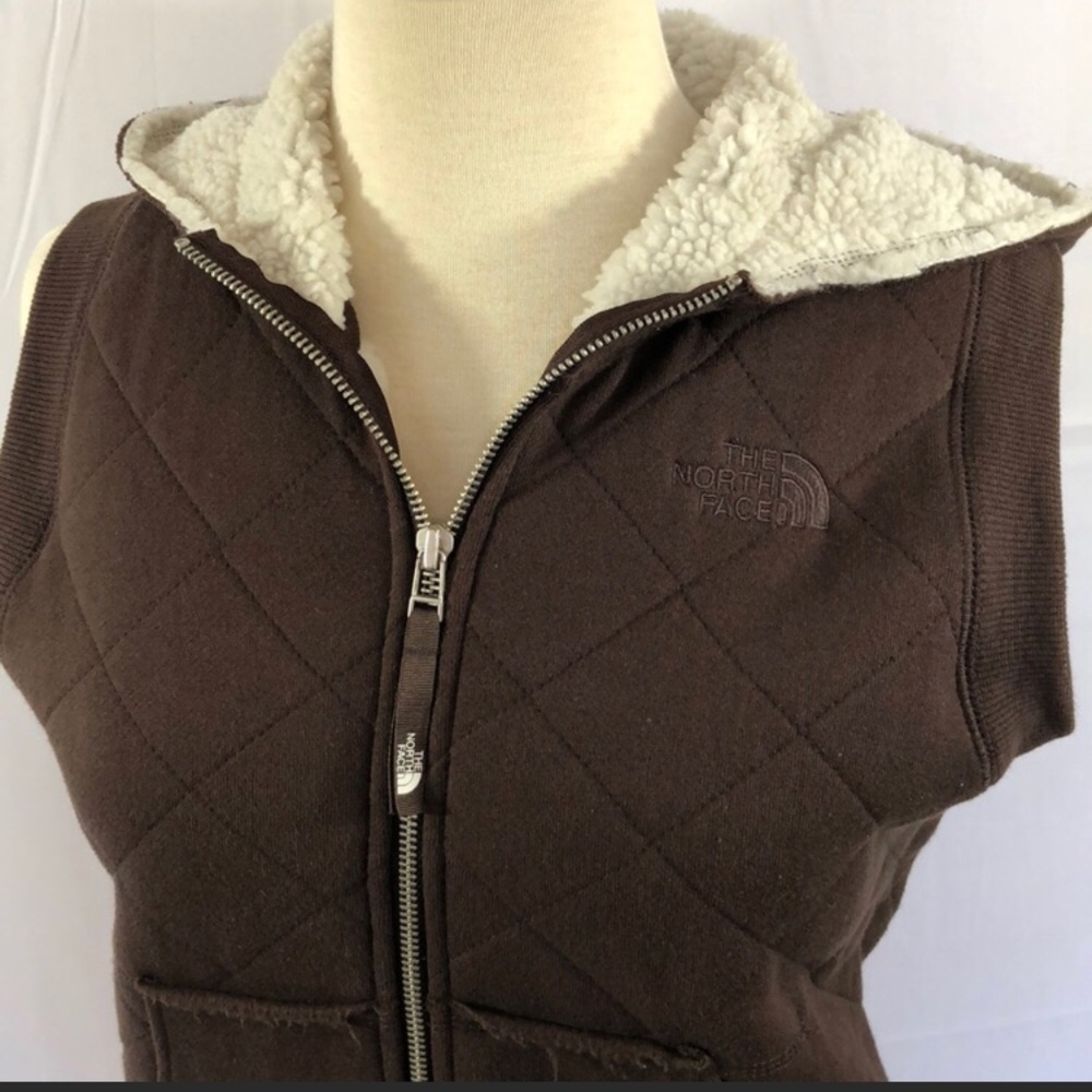 The north face poly sherpa lined vest